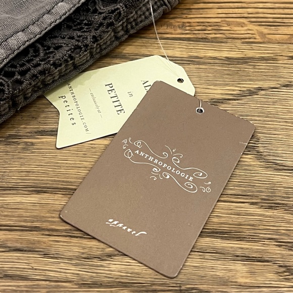 Linen Hei Hei {Anthro} Gray Embroidered NWT Low Rise Cargo Pant | 4 · Small · 25 - Picture 13 of 16